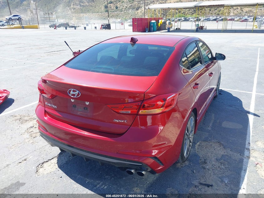 VIN KMHD04LB7HU343992 2017 HYUNDAI ELANTRA SPORT
