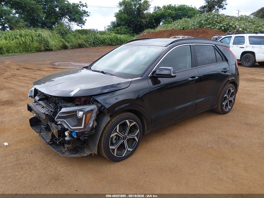 Vin: kndcr3le5r5152173, lot: 45749698, kia niro ex touring 20242