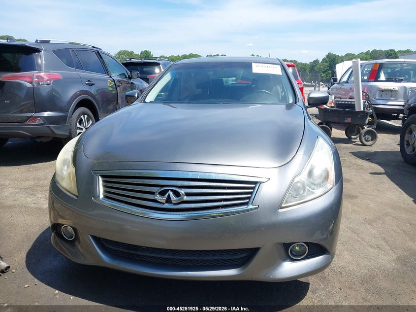 2012 Infiniti G 3.7 37 Journey grey Lot 111045251925 Vin JN1CV6AP6CM620543