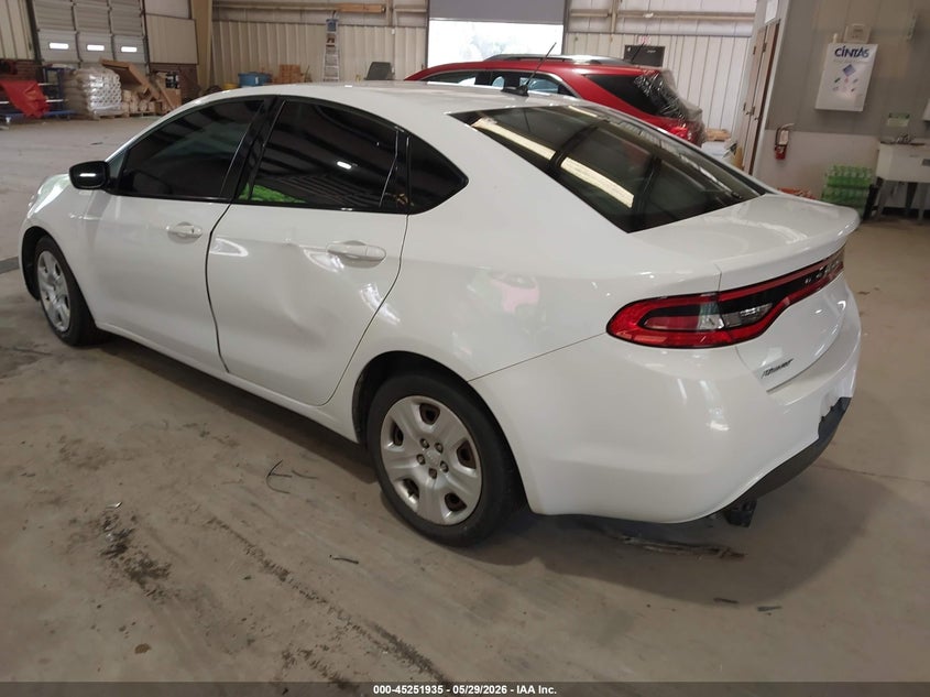2016 DODGE DART SEDAN 2.0L I-4 DOHC, VVT, 160HP