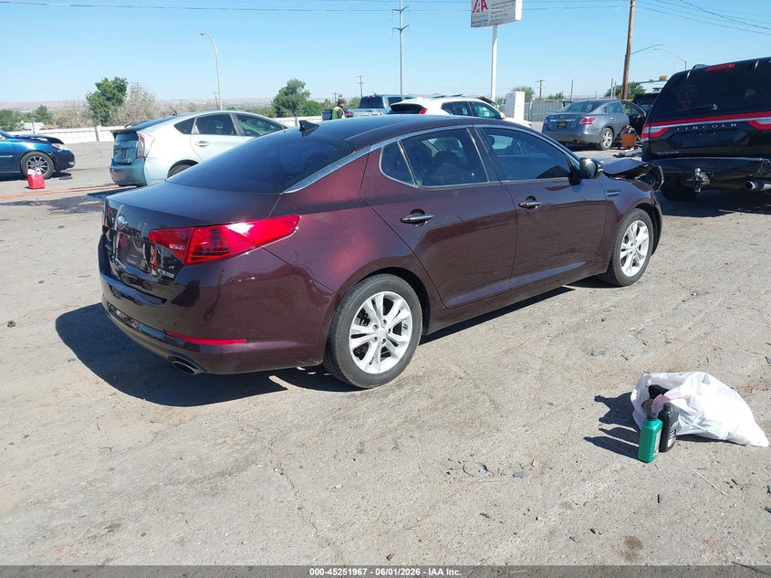 Vin: 5xxgn4a78dg239870, lot: 45749770, kia optima ex 20134
