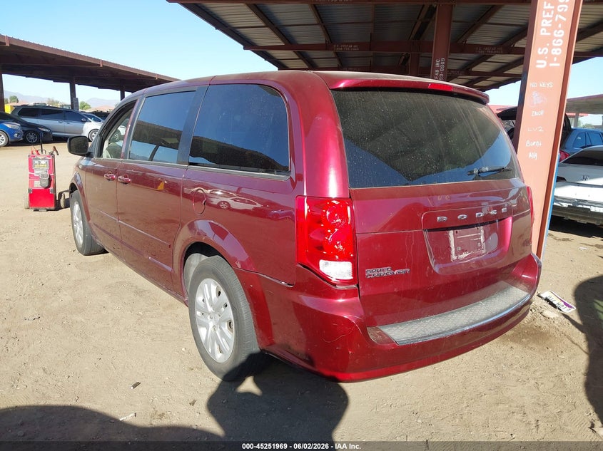 Vin: 2c4rdgbg4gr399476, lot: 45749772, dodge grand caravan se 20163