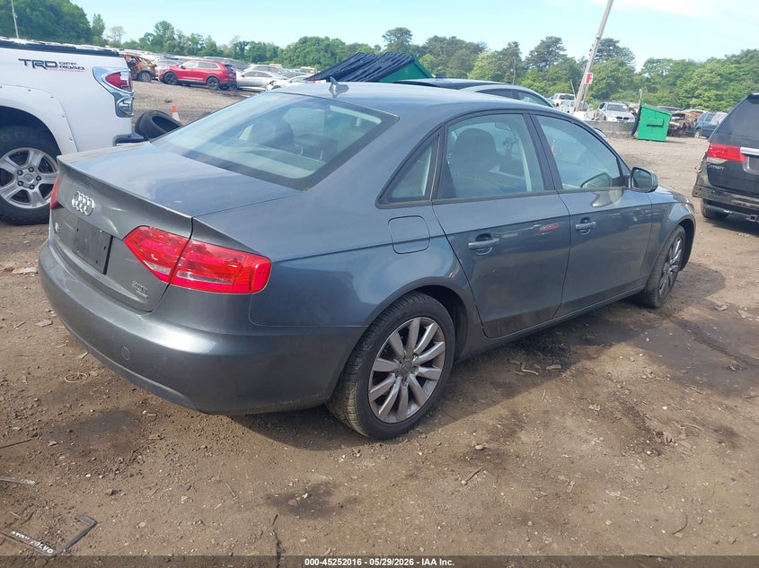2012 Audi A4 2.0 2.0T Premium grey Lot 111045252016 Vin WAUBFAFLXCN011493