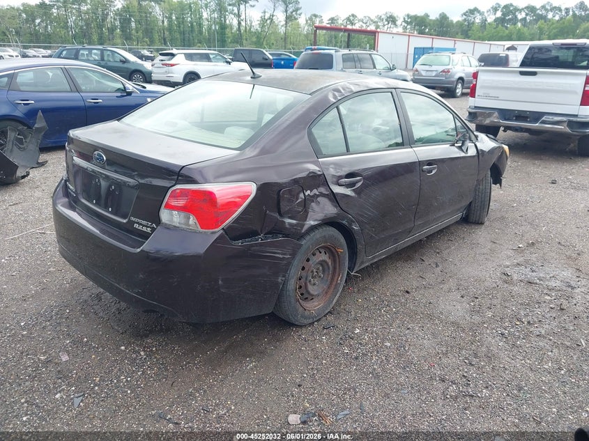 2012 Subaru Impreza 2.0 2.0I purple Lot 111045252032 Vin JF1GJAA61CG016102