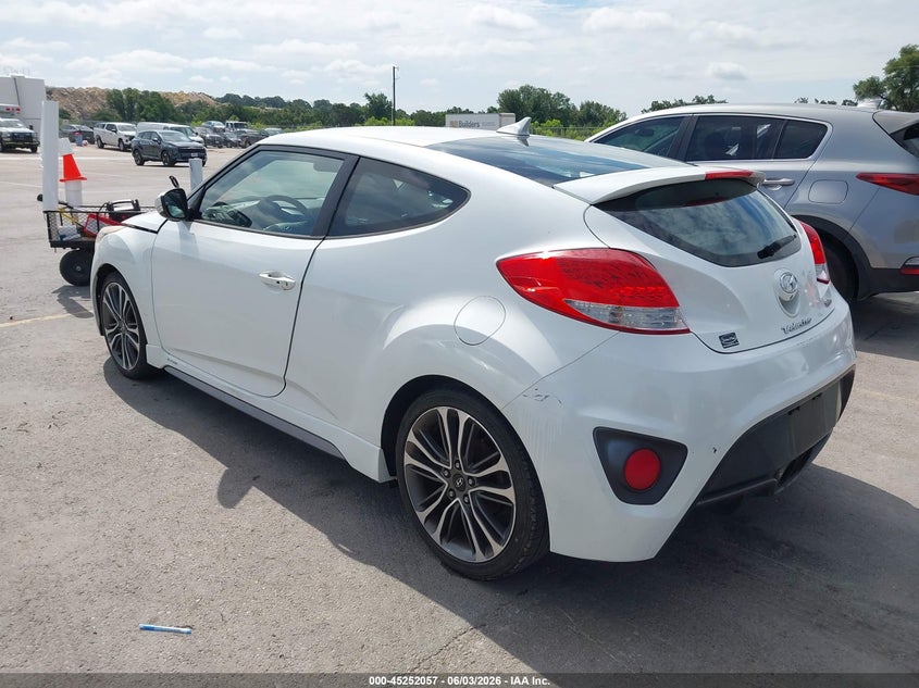Vin: kmhtc6ae3gu282456, lot: 45749860, hyundai veloster turbo 20163