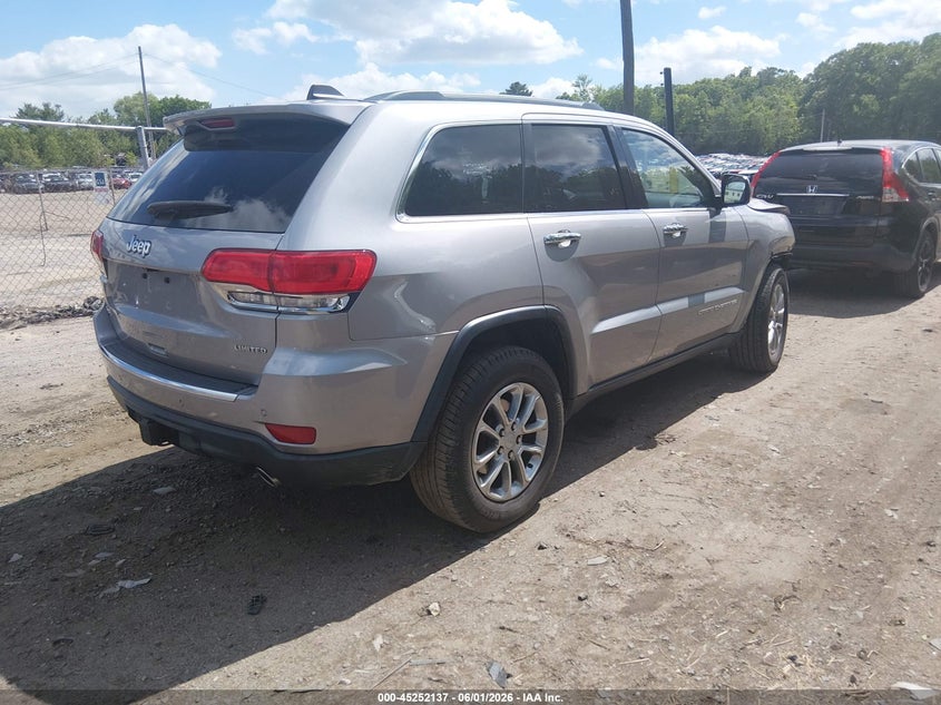 Vin: 1c4rjfbg6gc333183, lot: 45749940, jeep grand cherokee limited 75th anniversary 20164