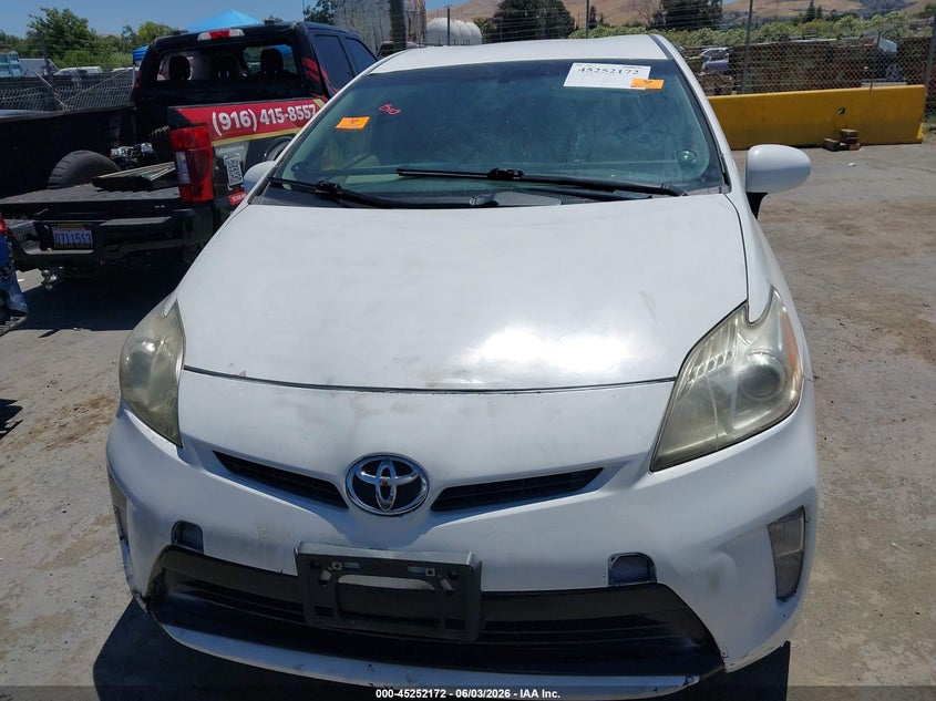 2013 Toyota Prius Five/Four/Three/Three Se/Two VIN: JTDKN3DU8D1730294 Lot: 45252172