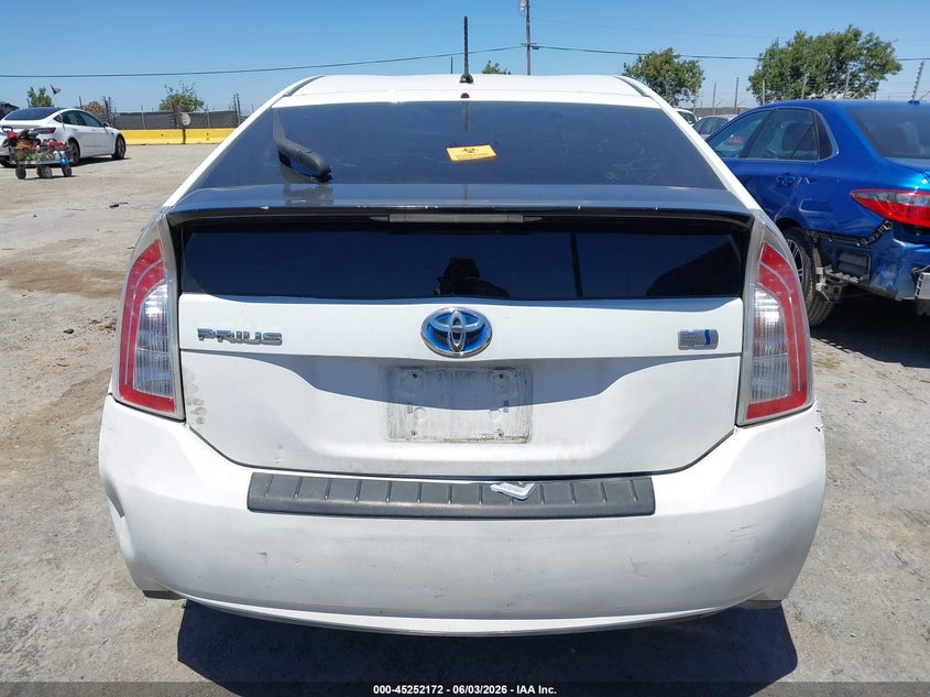 2013 Toyota Prius Five/Four/Three/Three Se/Two VIN: JTDKN3DU8D1730294 Lot: 45252172