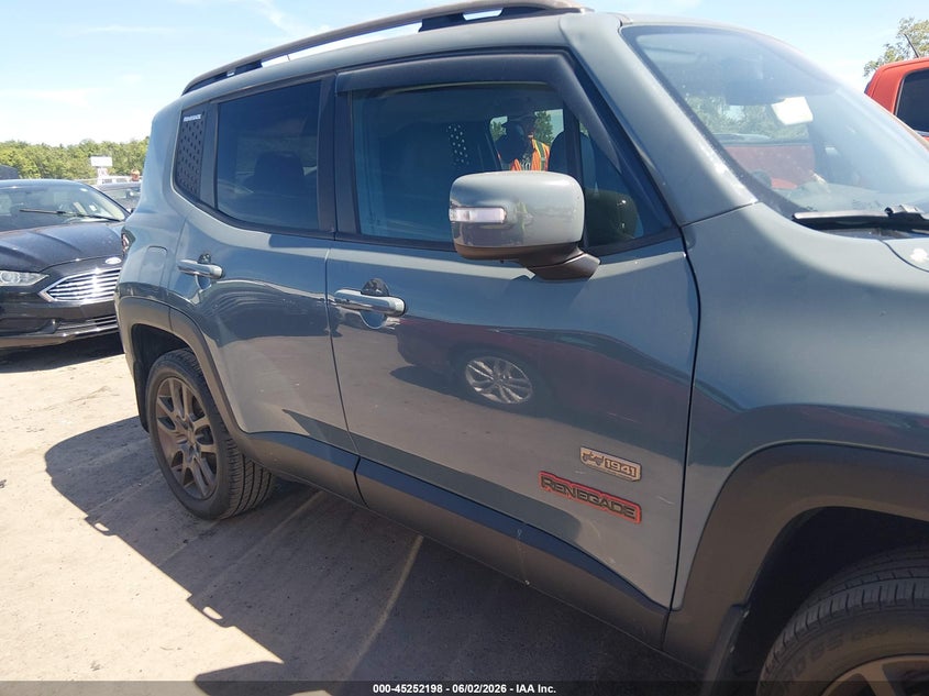 2016 Jeep Renegade 75Th Anniversary VIN: ZACCJBBTXGPD96326 Lot: 45252198