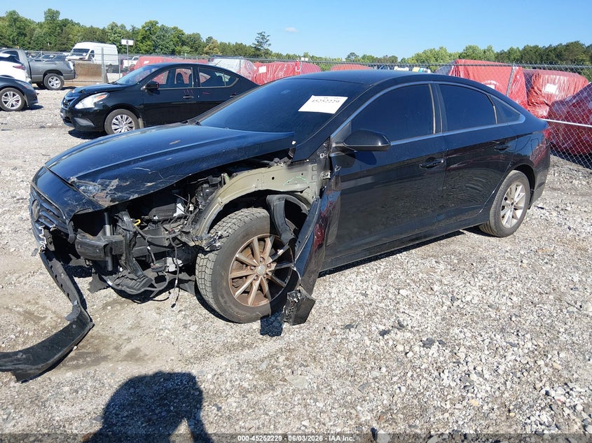 Vin: 5npe24afxjh708853, lot: 45750032, hyundai sonata se 20182