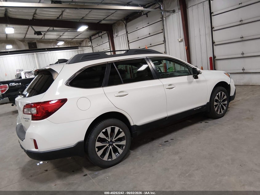 Vin: 4s4bsanc6h3405717, lot: 45750045, subaru outback 2.5i limited 20174