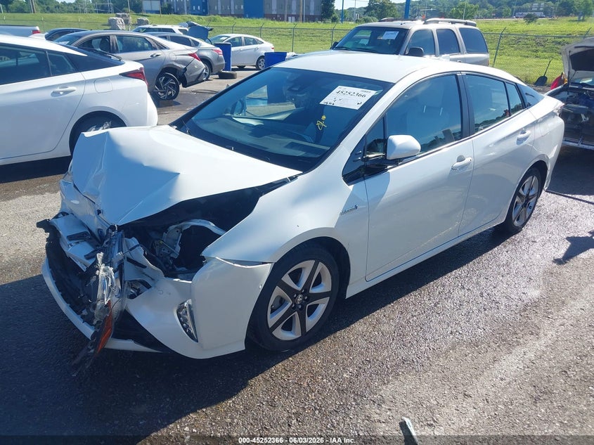 Vin: jtdkarfu8h3533423, lot: 45750169, toyota prius four touring 20172