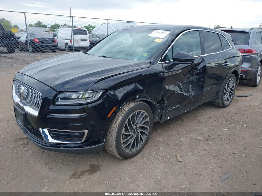 Vin: 2lmpj8lp3kbl21728, lot: 45750320, lincoln nautilus reserve 20192
