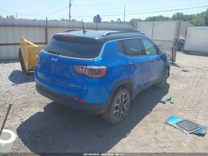 Vin: 3c4njdcb2ht627806, lot: 45750441, jeep new compass limited 4x4 20174
