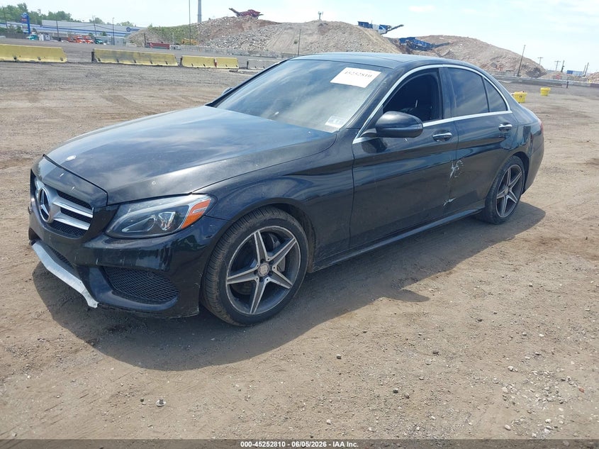 Vin: 55swf4kb7fu004828, lot: 45750613, mercedes-benz c 300 sport 4matic 20152