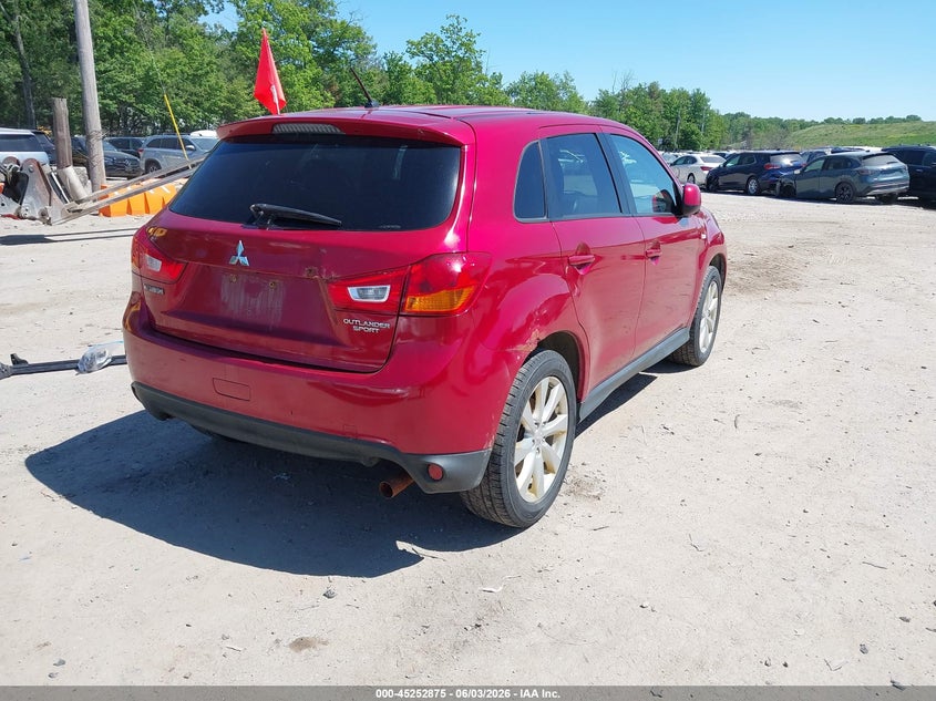 Vin: 4a4ar3au6ee004537, lot: 45750679, mitsubishi outlander sport es 20144