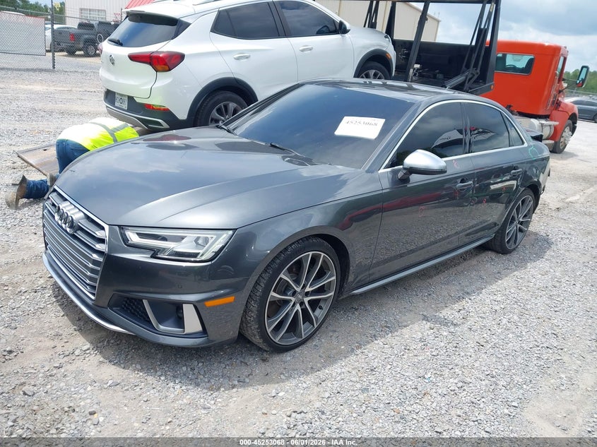 Vin: waub4af46ka006019, lot: 45750871, audi s4 3.0t premium 20192