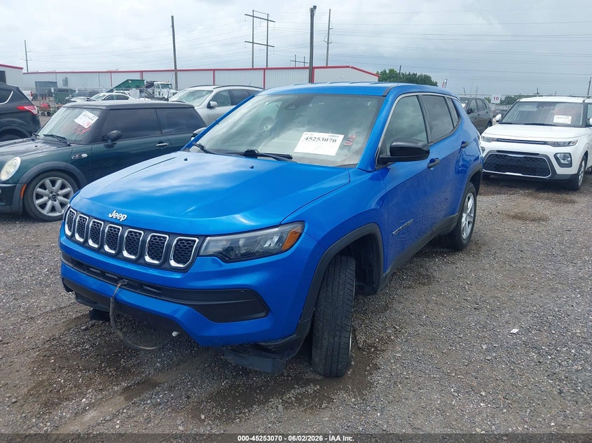 Vin: 3c4njdan4pt512958, lot: 45750873, jeep compass sport 4x4 20232