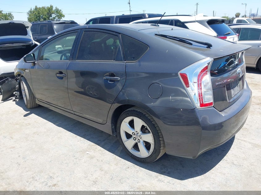 2012 Toyota Prius 1.8 Five black Lot 111045253103 Vin JTDKN3DU1C1556891