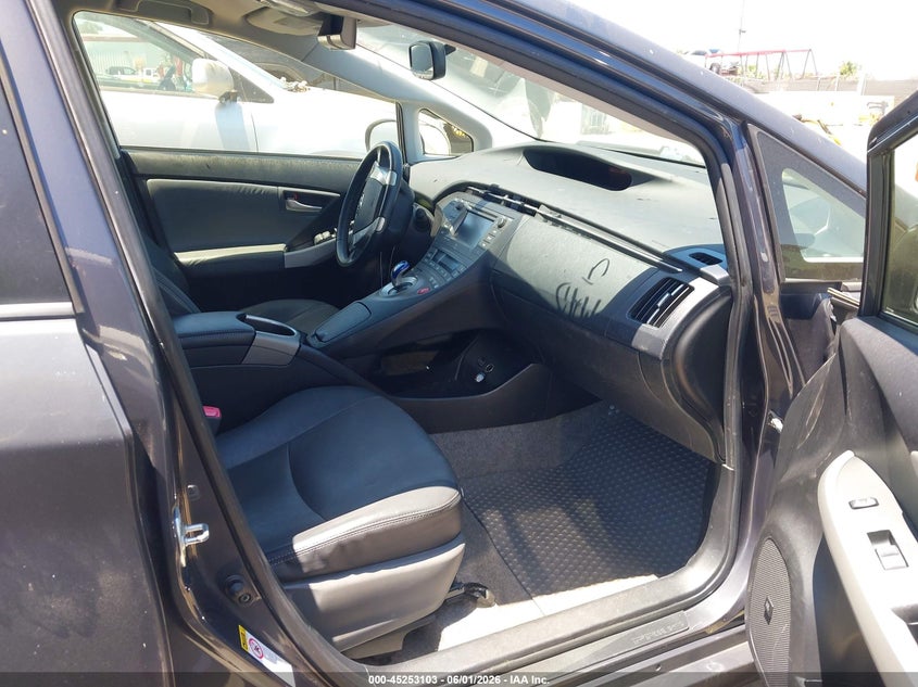 2012 Toyota Prius 1.8 Five black Lot 111045253103 Vin JTDKN3DU1C1556891