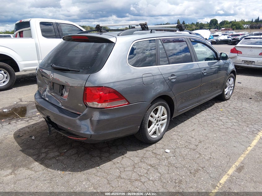 Vin: 3vwpl7aj2dm695734, lot: 45750912, volkswagen jetta sportwagen 2.0l tdi 20134