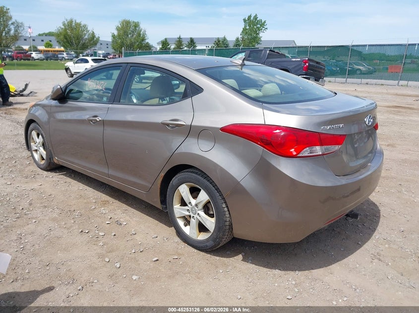 Vin: 5npdh4ae6bh001087, lot: 45750929, hyundai elantra gls 20113