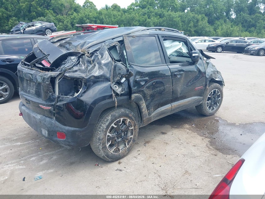 Vin: zacnjdc11ppp15059, lot: 45750964, jeep renegade trailhawk 4x4 20234