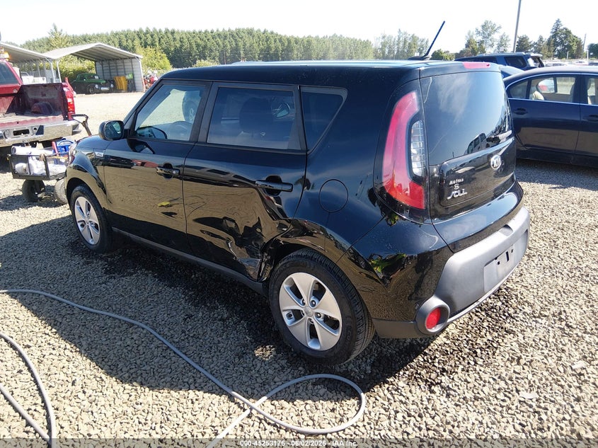 Vin: kndjn2a20g7370948, lot: 45750990, kia soul 20163