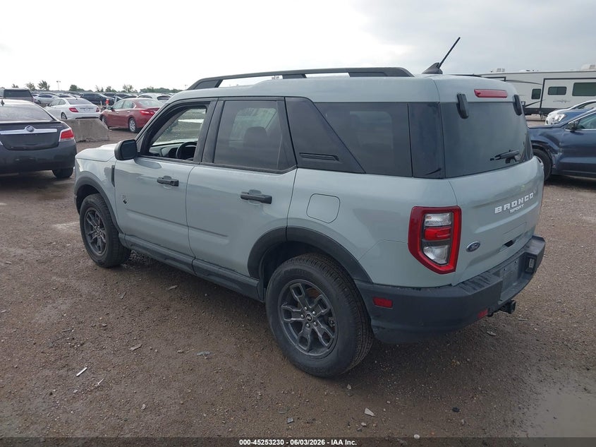 Vin: 3fmcr9b60prd43440, lot: 45751039, ford bronco sport big bend 20233