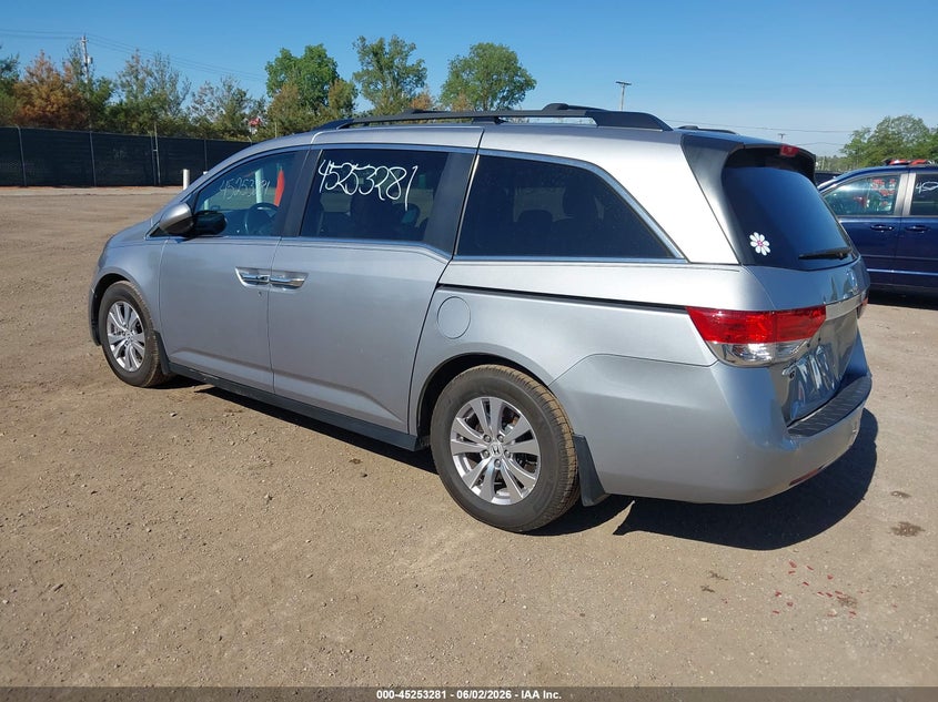 Vin: 5fnrl5h61gb153583, lot: 45751090, honda odyssey ex-l 20163