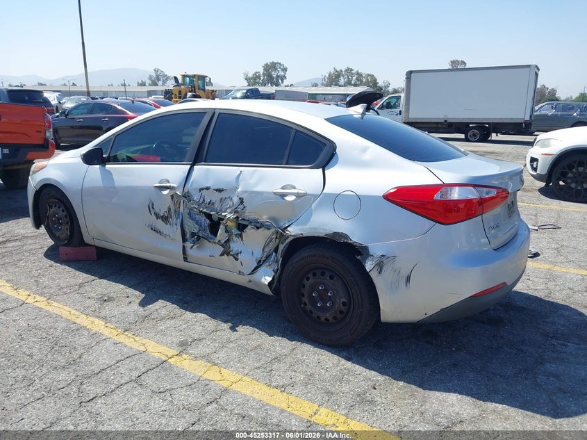 Vin: knafk4a6xg5616717, lot: 45751126, kia forte lx 20163