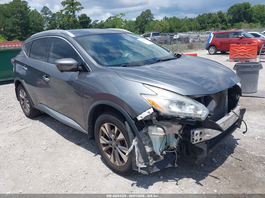 Vin: 5n1az2mh4hn169986, lot: 45751138, nissan murano sl 2017 img_1
