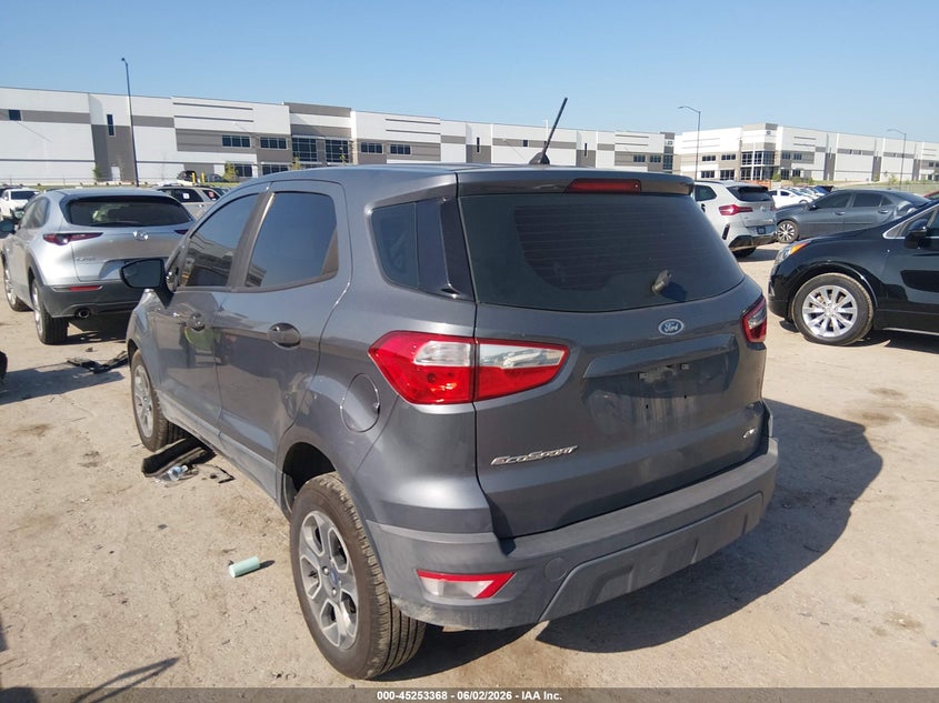 Vin: maj6s3fl0kc257464, lot: 45751177, ford ecosport s 20193