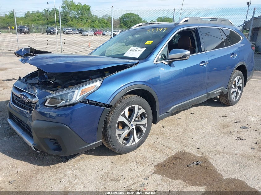 Vin: 4s4btgpd2l3266216, lot: 45751206, subaru outback touring xt 20202