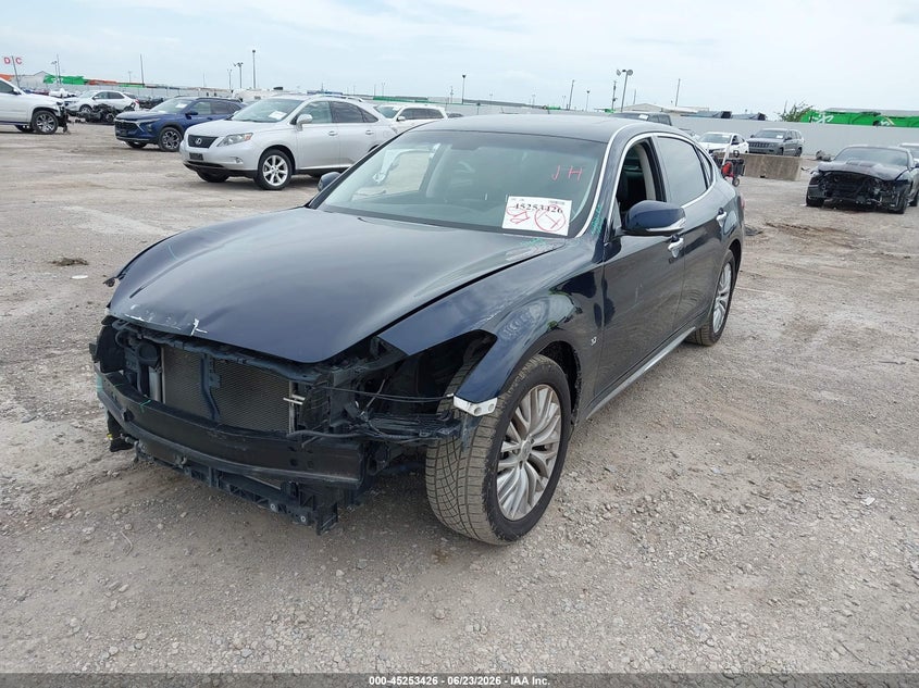 Vin: jn1by1pp2gm630411, lot: 45751235, infiniti q70l 3.7 20162