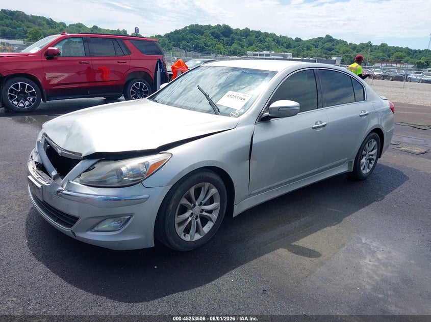 Vin: kmhgc4dd6du209330, lot: 45751315, hyundai genesis 3.8 20132