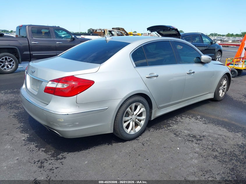 Vin: kmhgc4dd6du209330, lot: 45751315, hyundai genesis 3.8 20134