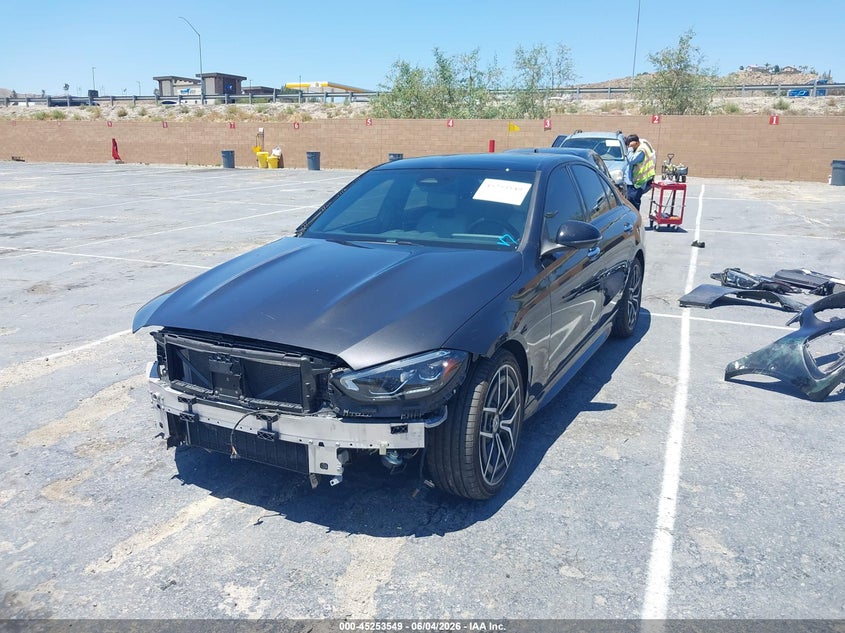 Vin: w1kaf4gb9pr099575, lot: 45751358, mercedes-benz c 300 sedan 20232