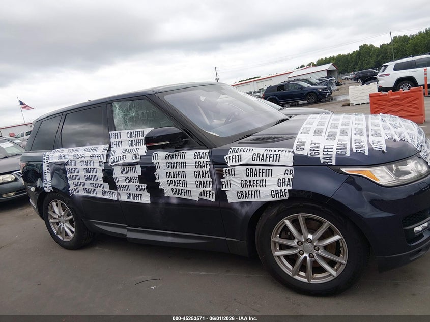 2016 Land Rover Range Rover Sport 3.0L V6 Supercharged Se VIN: SALWG2PF9GA117293 Lot: 45253571