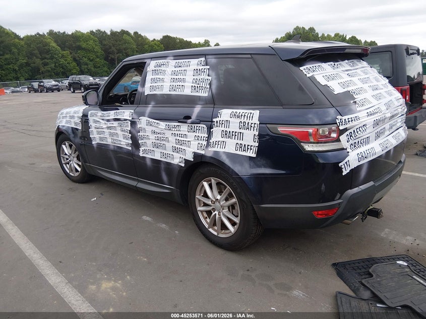 Vin: salwg2pf9ga117293, lot: 45751380, land rover range rover sport 3.0l v6 supercharged se 20163