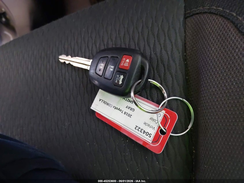 2018 TOYOTA COROLLA SEDAN 1.8L I-4 DOHC, VVT, 132HP