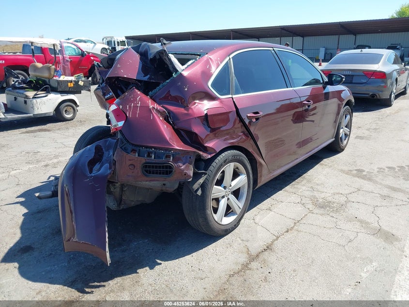 Vin: 1vwbp7a32cc029022, lot: 45751433, volkswagen passat 2.5l se 20124