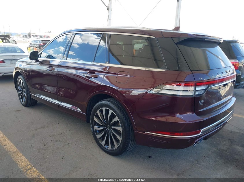Vin: 5lmyj9yy9lgl25037, lot: 45751488, lincoln aviator black label grand touring 20203