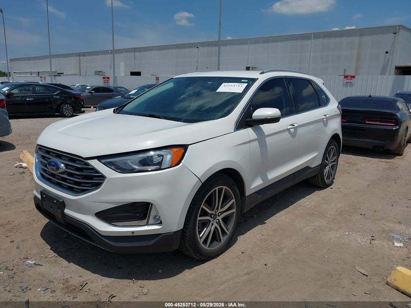 Vin: 2fmpk3k98mba10894, lot: 45751521, ford edge titanium 20212