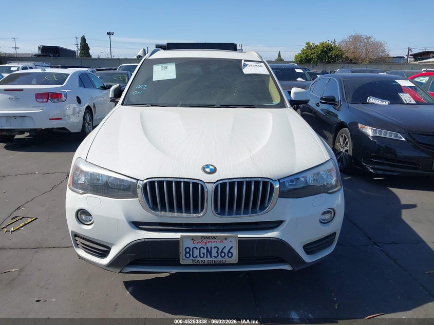 2017 BMW X3 Sdrive28I VIN: 5UXWZ7C39H0X43040 Lot: 45253838