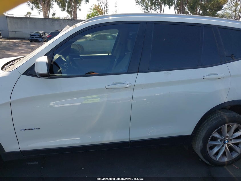 2017 BMW X3 Sdrive28I VIN: 5UXWZ7C39H0X43040 Lot: 45253838