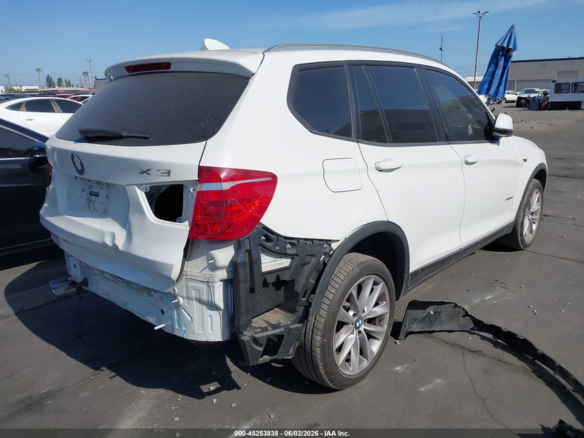 Vin: 5uxwz7c39h0x43040, lot: 45751647, bmw x3 sdrive28i 20174