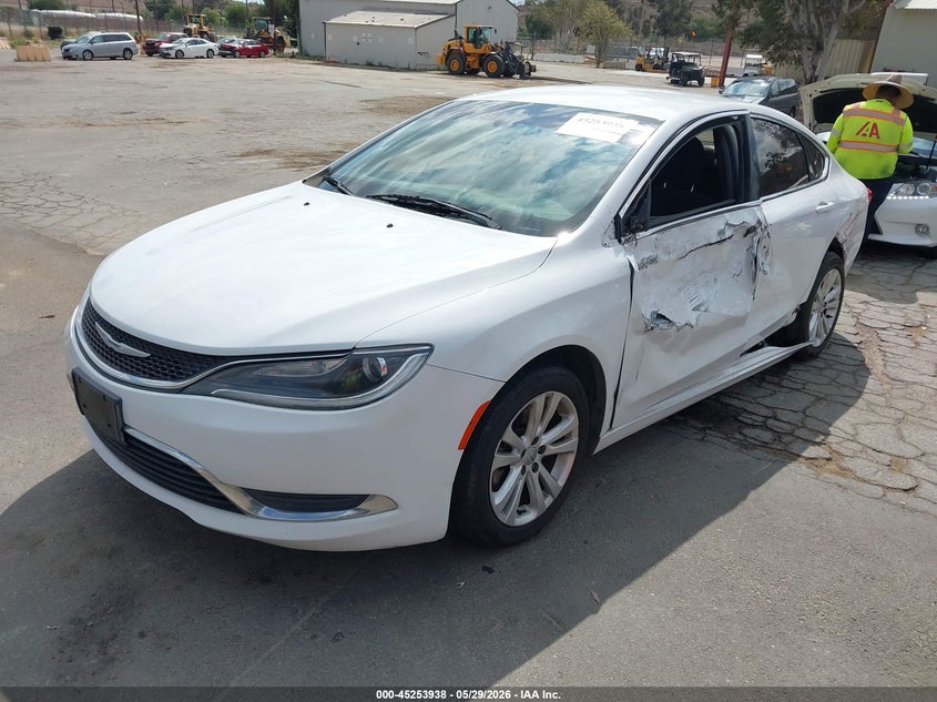 Vin: 1c3cccab2fn711236, lot: 45751747, chrysler 200 limited 20152