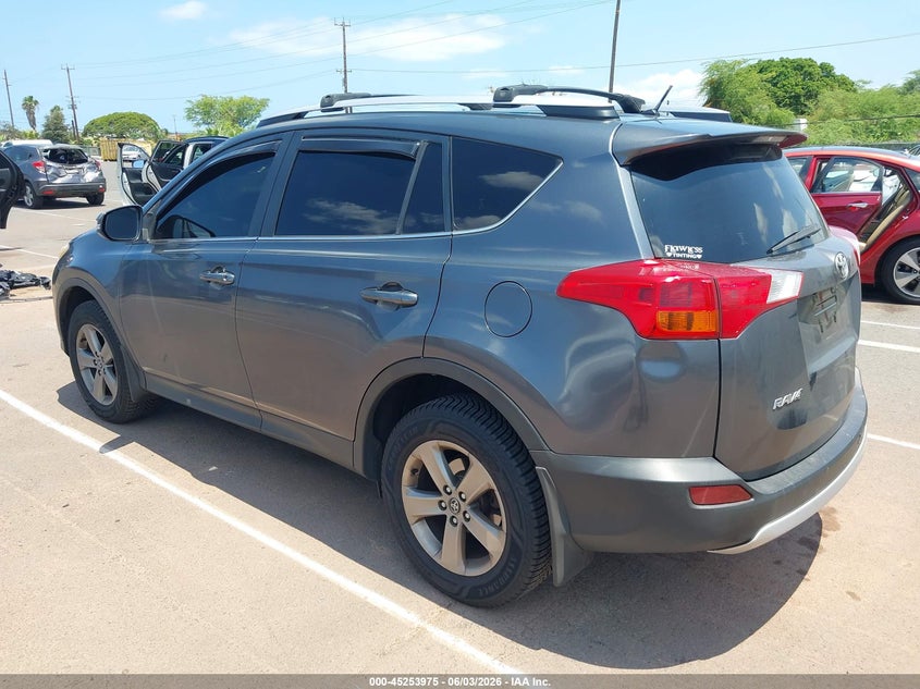 Vin: jtmwfrev7fd063812, lot: 45751782, toyota rav4 xle 20153