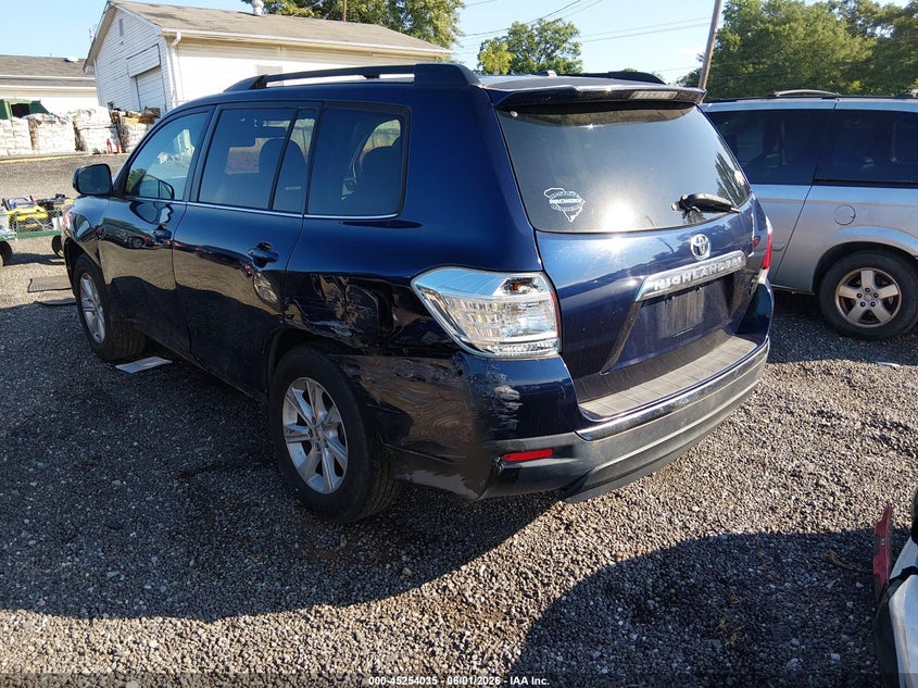Vin: 5tdzk3eh5bs028765, lot: 45751844, toyota highlander base v6 20113